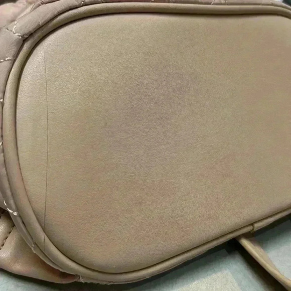 Pull & Bear Mini Back Pack Blush Pink Purse Bag Money Keys Wallet Cards Organize - Picture 9 of 9